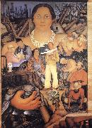 Diego Rivera Allegory of California oil